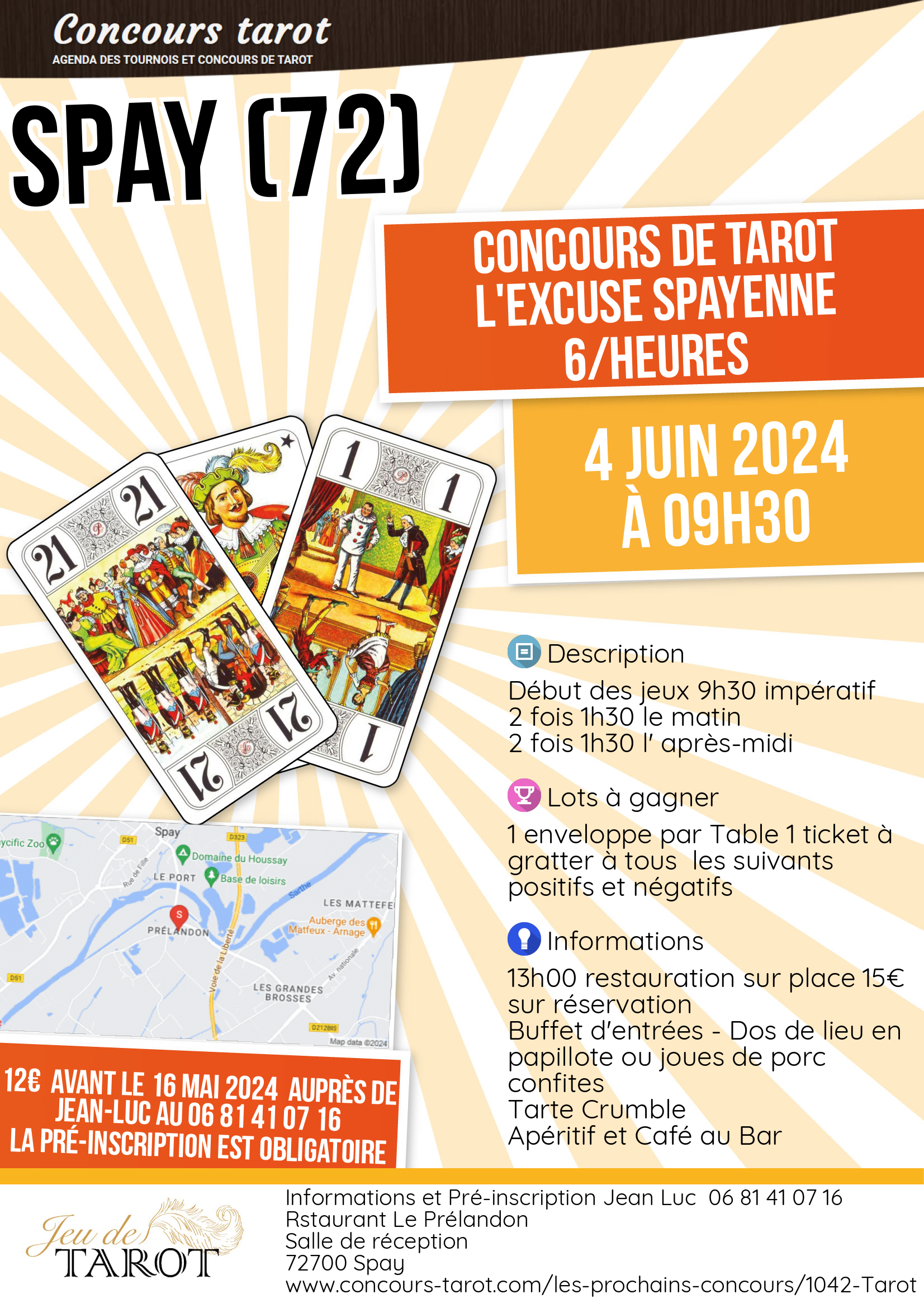 Concours de tarot L excuse Spayenne 6Heures