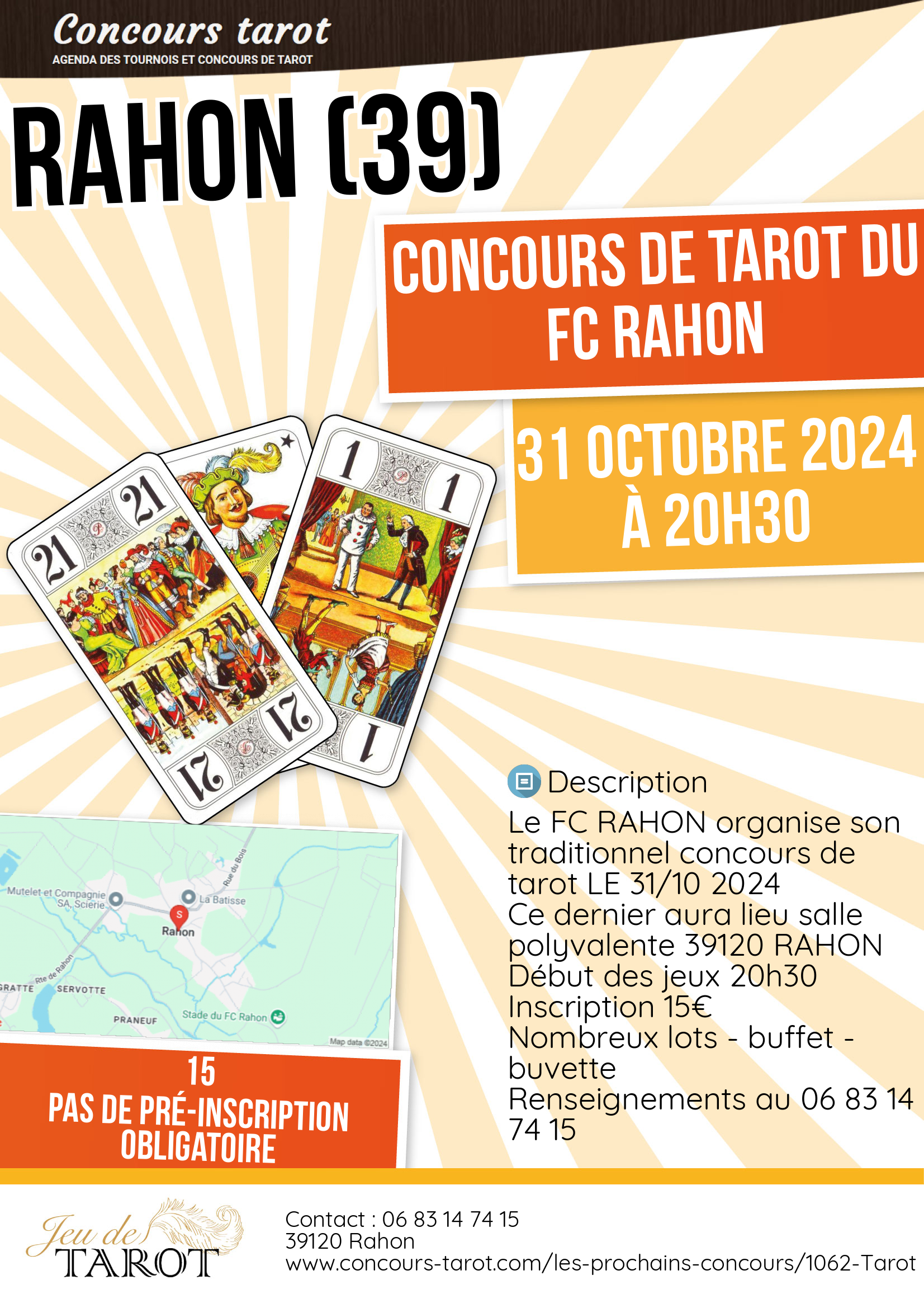 Concours de tarot du Fc RAHON