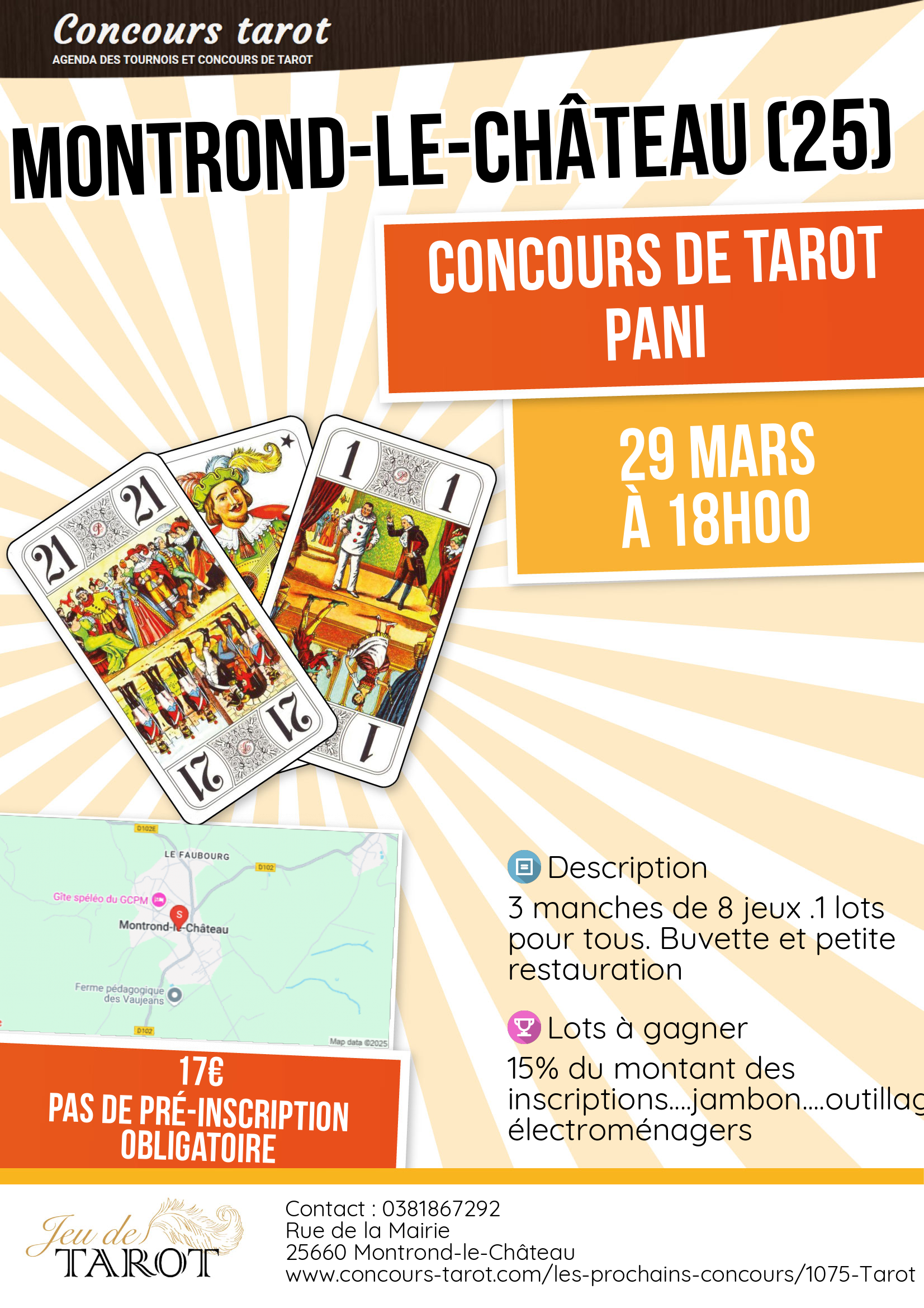 Concours de tarot PANI