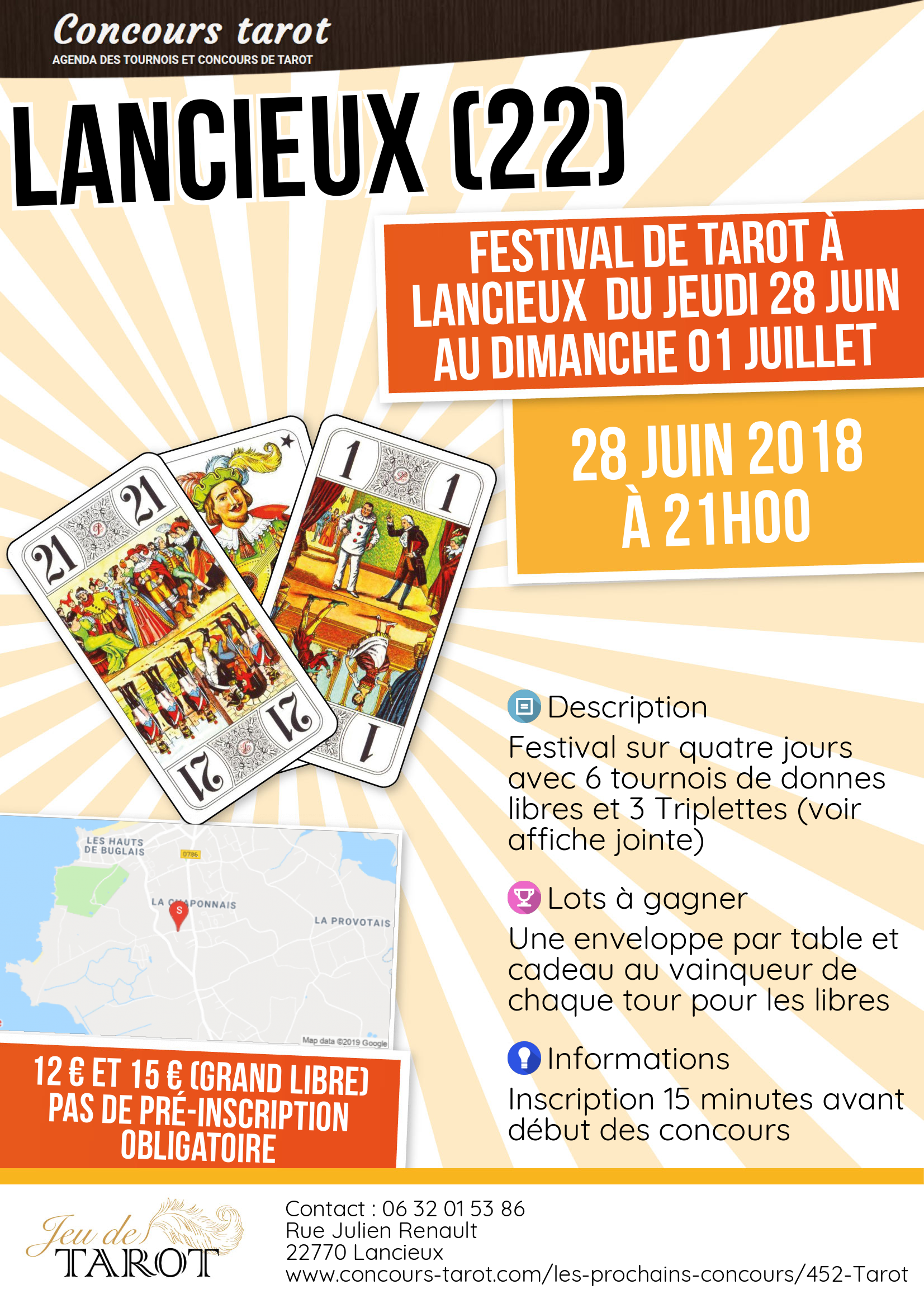 Festival de tarot a Lancieux  du Jeudi 28 juin au Dimanche 01 Juillet