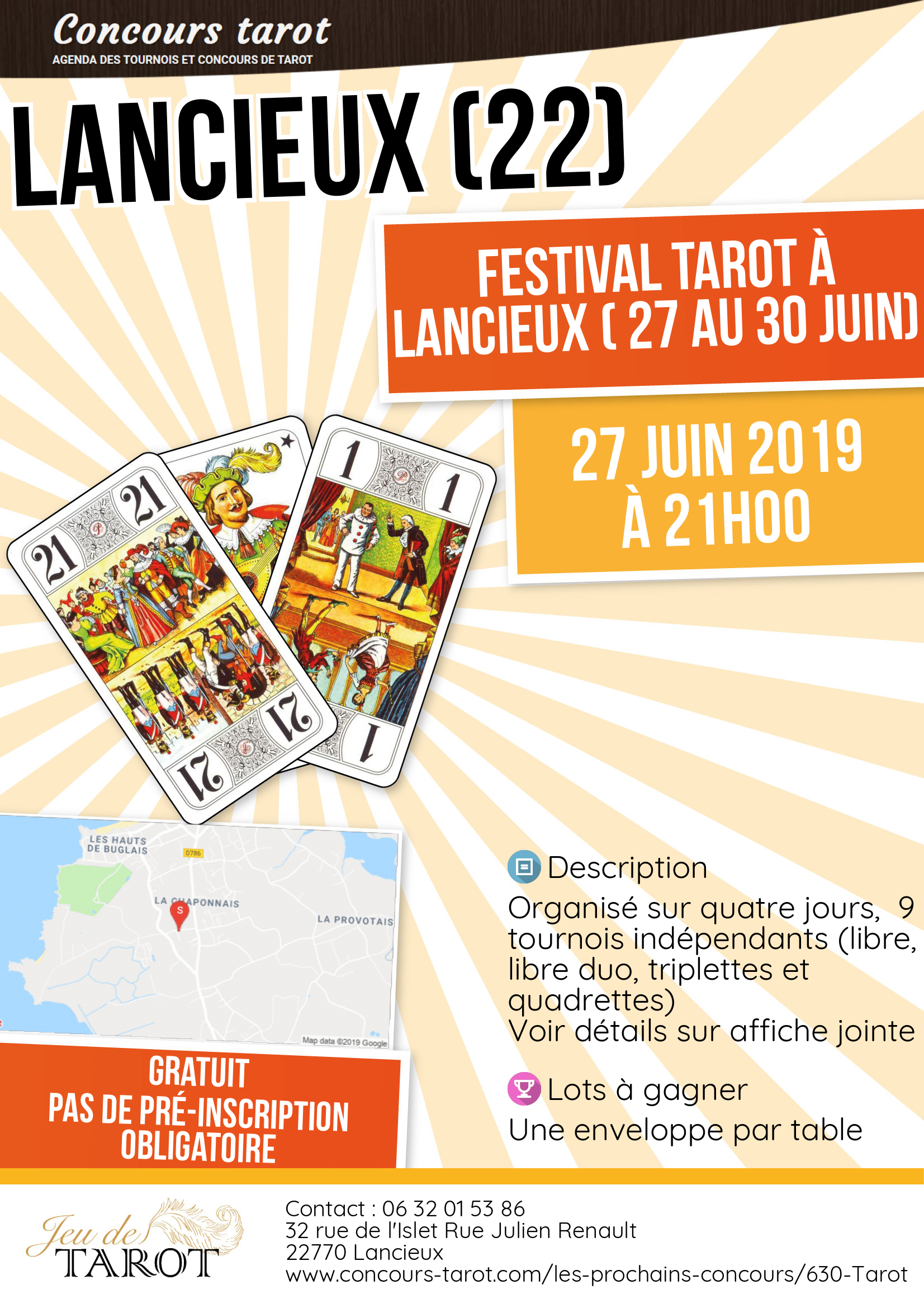 Festival Tarot a Lancieux  27 au 30 juin