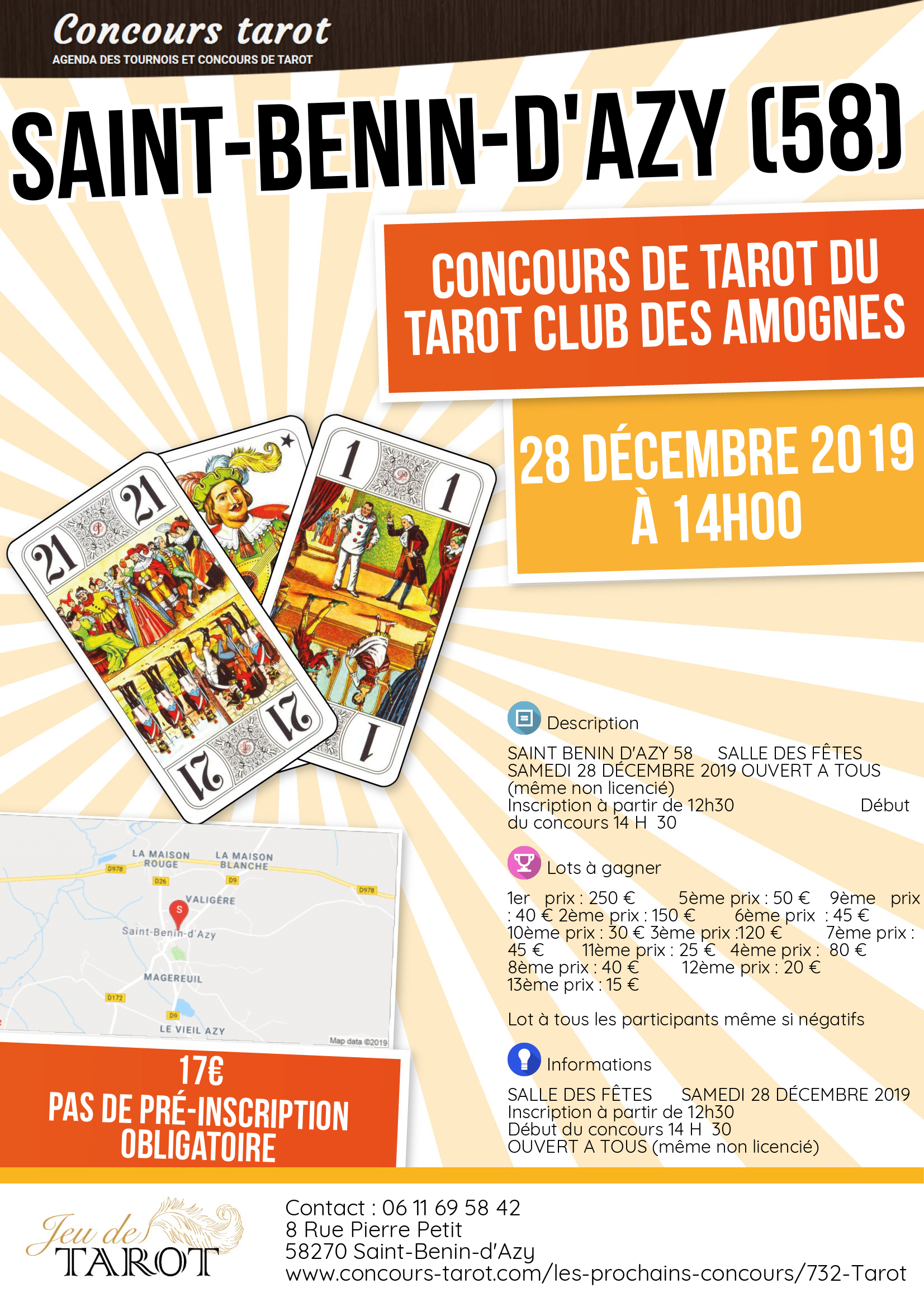 Concours de tarot du Tarot Club des Amognes