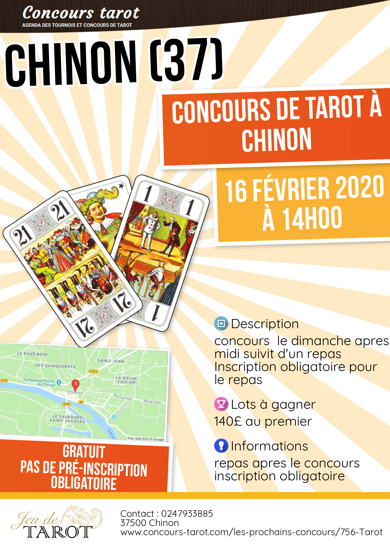 Concours de tarot a Chinon