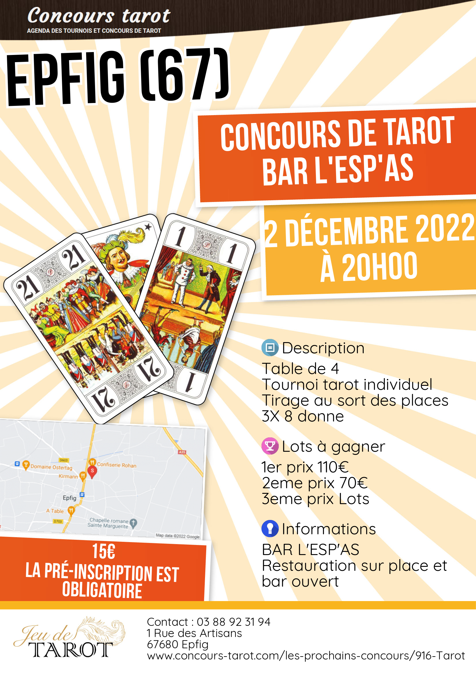 Concours de tarot BAR L ESP AS