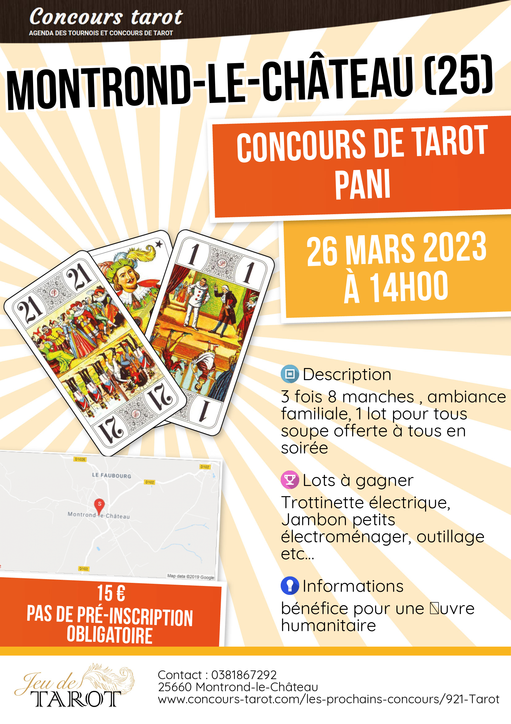 Concours de tarot PANI