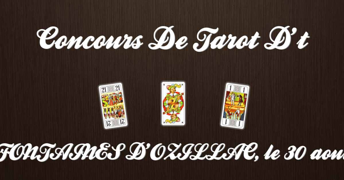 CONCOURS DE TAROT D T