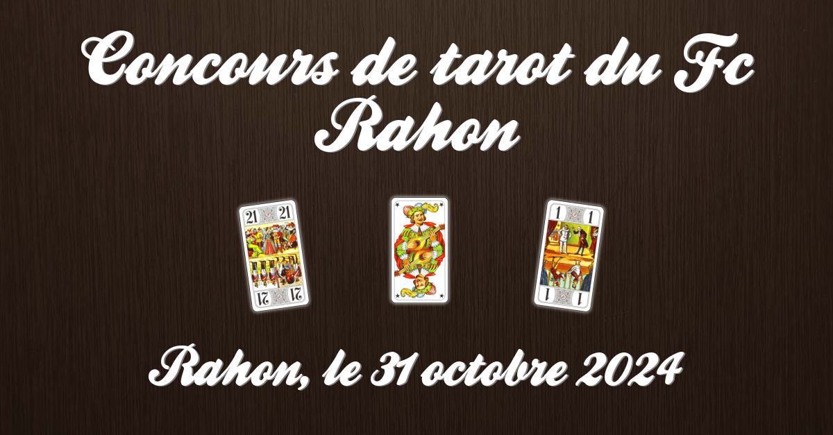 Concours de tarot du Fc RAHON