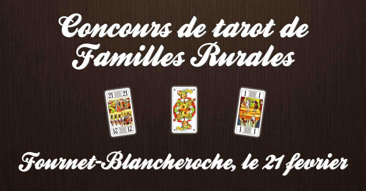 Concours de tarot de Familles Rurales