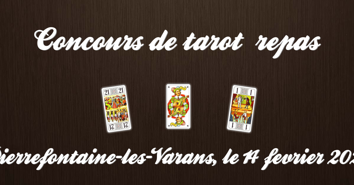 Concours de tarot  repas