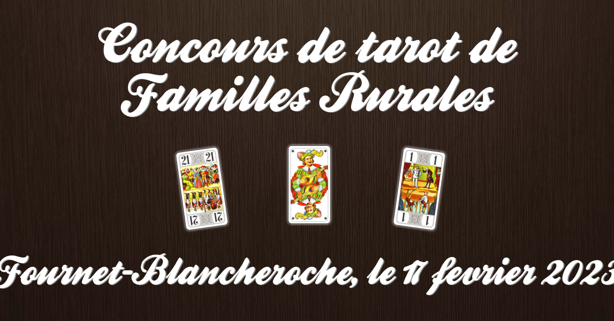 Concours de tarot de Familles Rurales