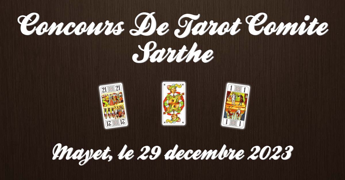 CONCOURS DE TAROT COMITE SARTHE