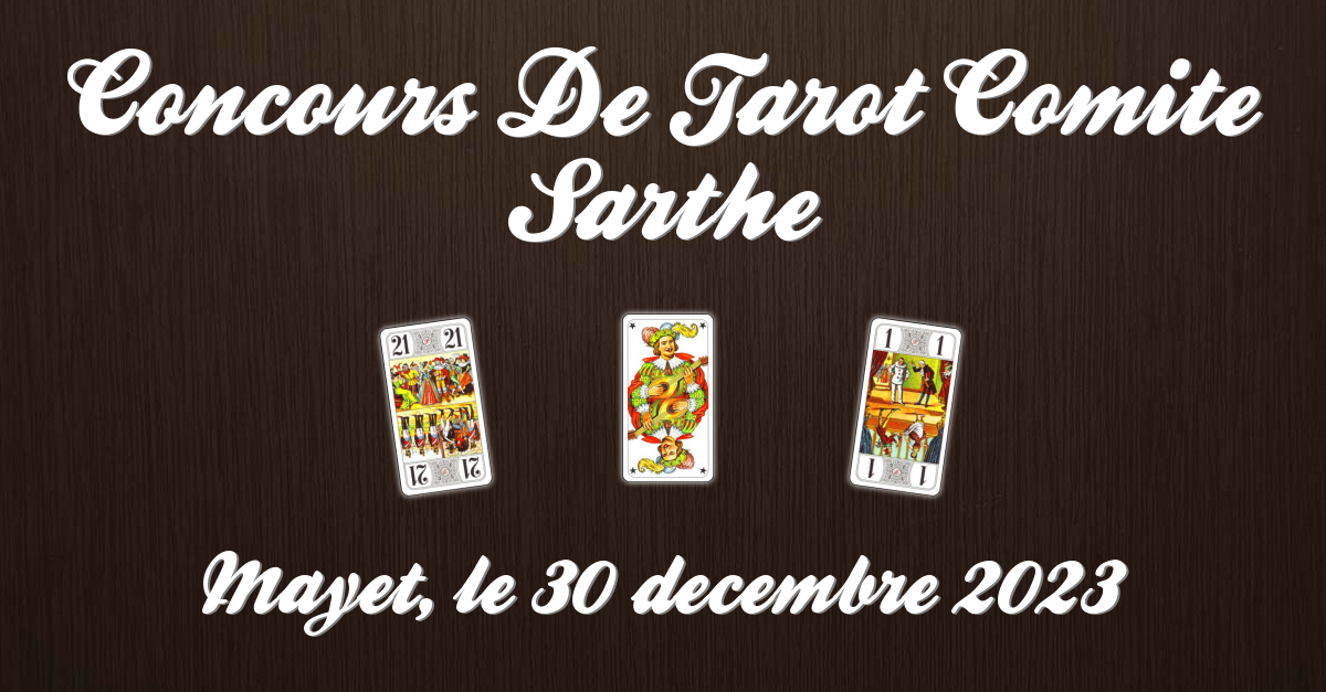 CONCOURS DE TAROT COMITE SARTHE