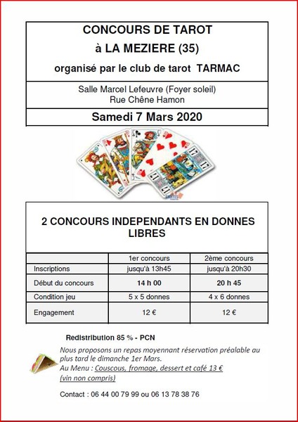 2 Concours de tarot a La Meziere 35