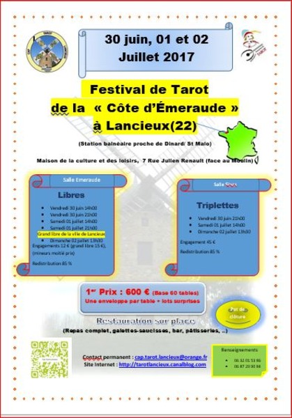 Festival de tarot a Lancieux  30 juin   01 et 02 Juillet